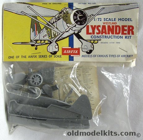 Airfix 1/72 Westland Lysander - Bagged Type 2 Logo, 1385 plastic model kit